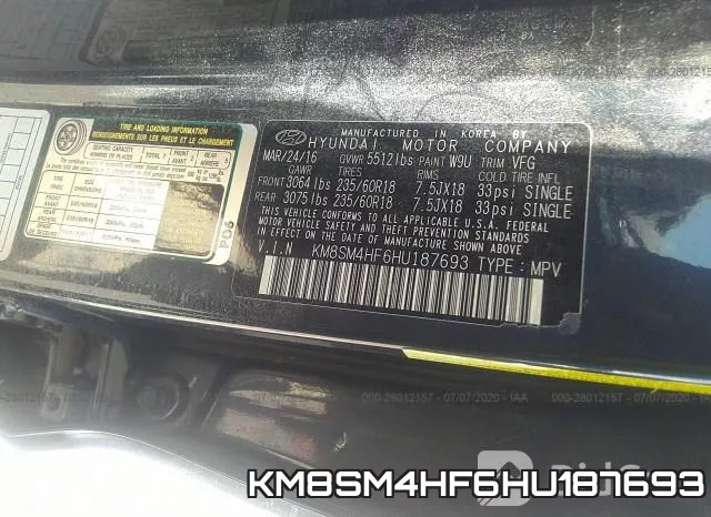 KM8SM4HF6HU187693 фото 10