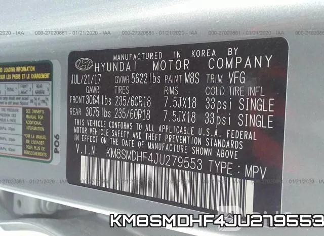 KM8SMDHF4JU279553 фото 10