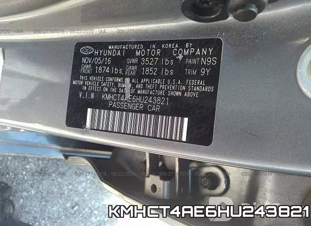 KMHCT4AE6HU243821 фото 10