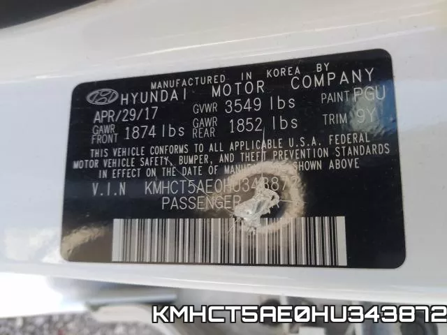 KMHCT5AE0HU343872 фото 2