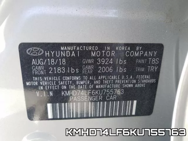 KMHD74LF6KU755763 фото 2