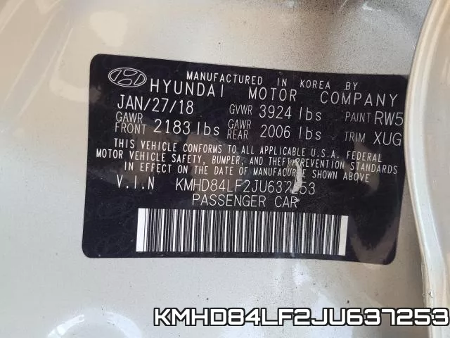 KMHD84LF2JU637253 фото 2