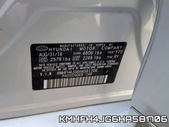KMHFH4JG6HA581706 фото 2
