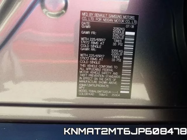 KNMAT2MT6JP608478 фото 2