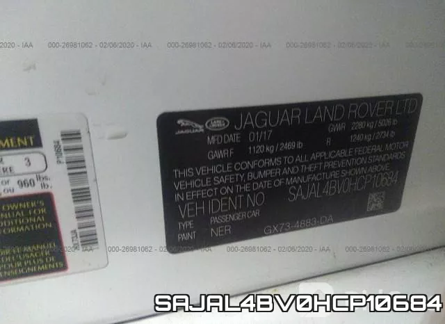 SAJAL4BV0HCP10684 фото 10