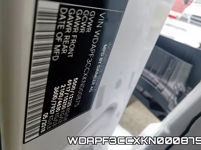 WDAPF3CCXKN000875 фото 2