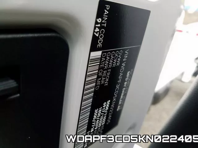 WDAPF3CD5KN022405 фото 2