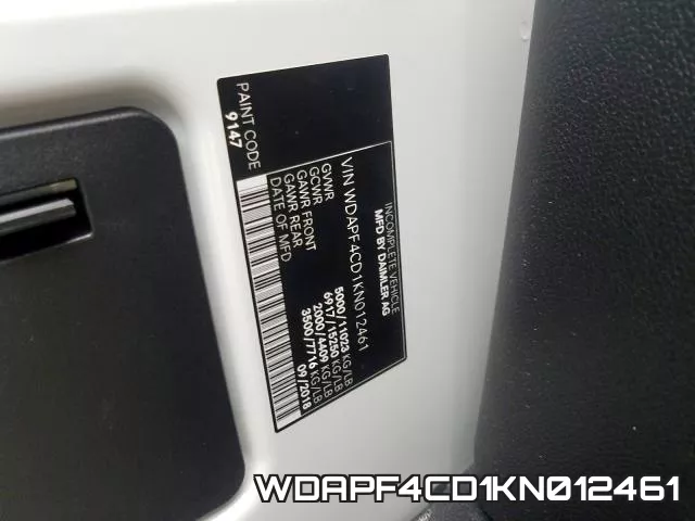 WDAPF4CD1KN012461 фото 2