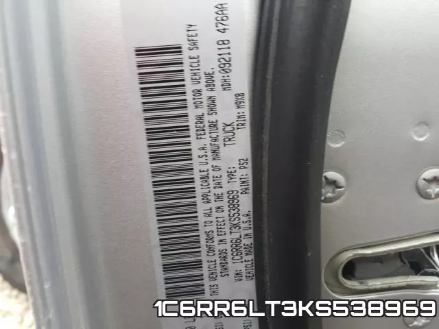 1C6RR6LT3KS538969 фото 2