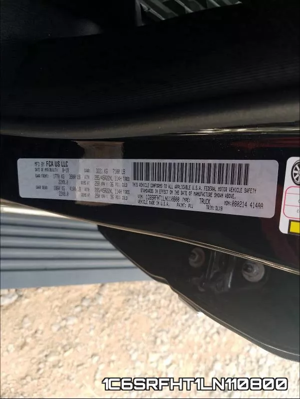 1C6SRFHT1LN110800 фото 2