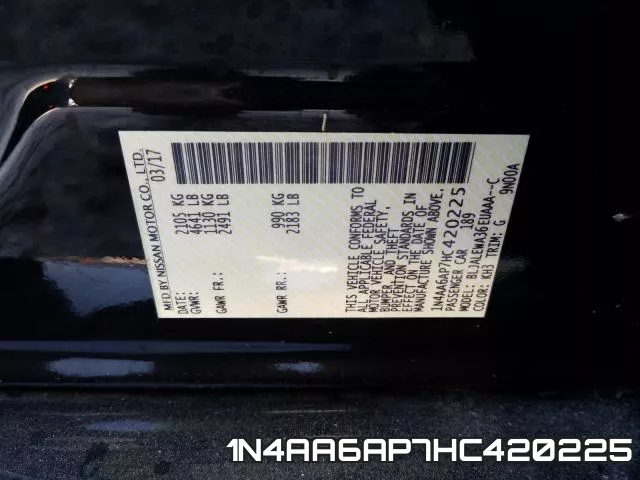 1N4AA6AP7HC420225 фото 2