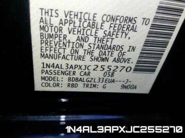 1N4AL3APXJC255270 фото 2