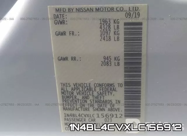 1N4BL4CVXLC156912 фото 10
