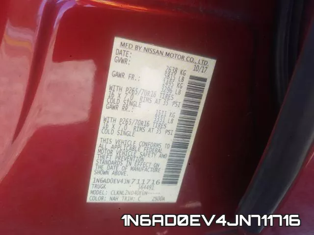 1N6AD0EV4JN711716 фото 2