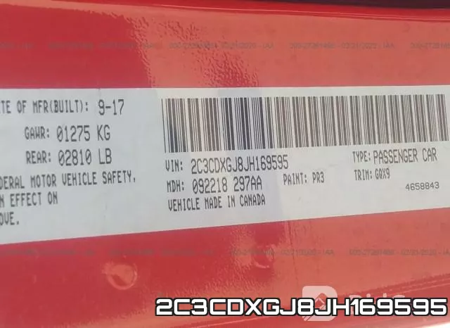 2C3CDXGJ8JH169595 фото 10
