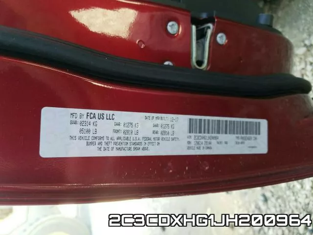 2C3CDXHG1JH200964 фото 2