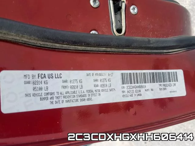 2C3CDXHGXHH606414 фото 2