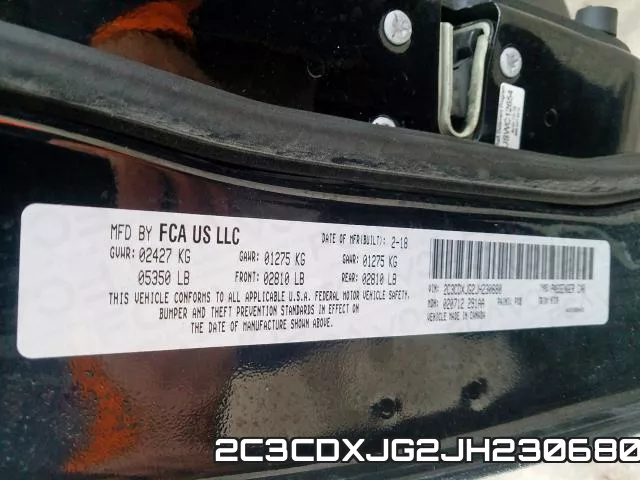 2C3CDXJG2JH230680 фото 2