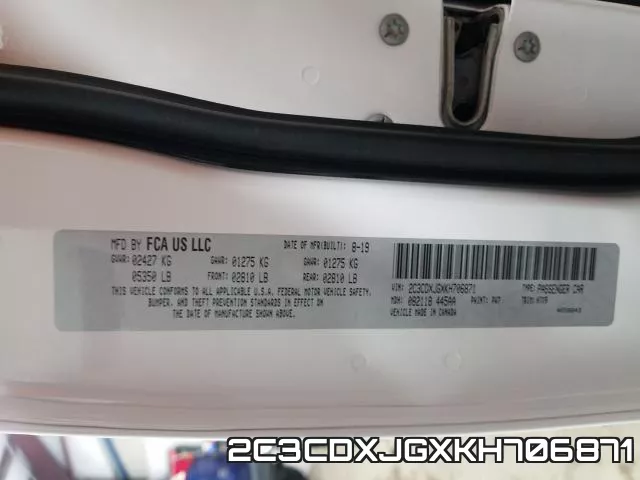 2C3CDXJGXKH706871 фото 2