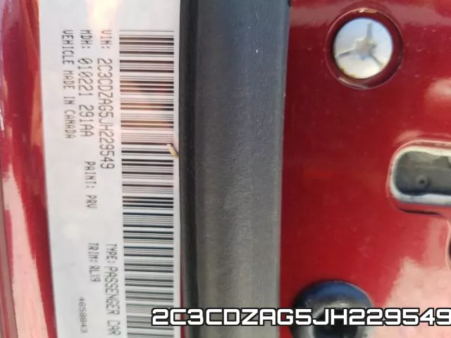 2C3CDZAG5JH229549 фото 2