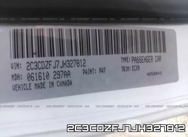 2C3CDZFJ7JH327812 фото 10