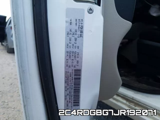 2C4RDGBG7JR192071 фото 2