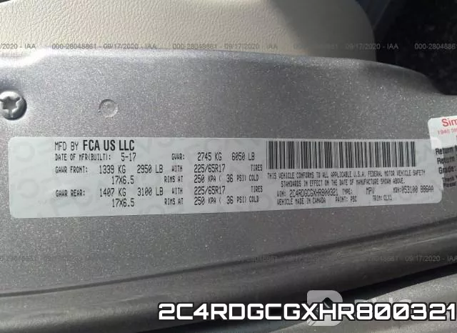 2C4RDGCGXHR800321 фото 10