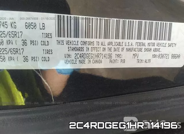 2C4RDGEG1HR714196 фото 10