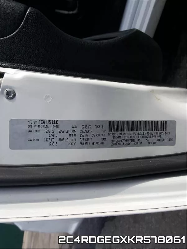 2C4RDGEGXKR578061 фото 2