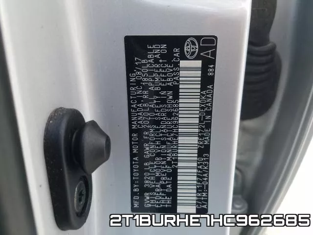 2T1BURHE7HC962685 фото 2