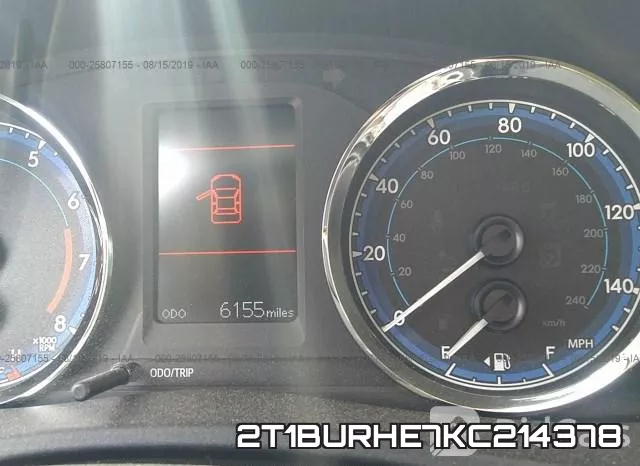 2T1BURHE7KC214378 фото 8