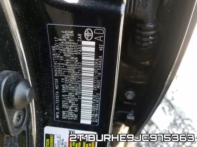 2T1BURHE9JC975363 фото 2