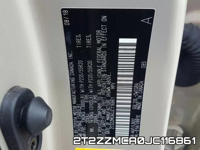 2T2ZZMCA0JC116861 фото 2