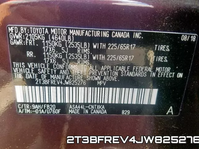 2T3BFREV4JW825276 фото 2