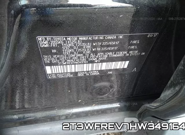 2T3WFREV7HW349164 фото 10