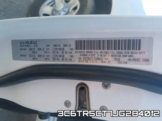 3C6TR5CT7JG284012 фото 2