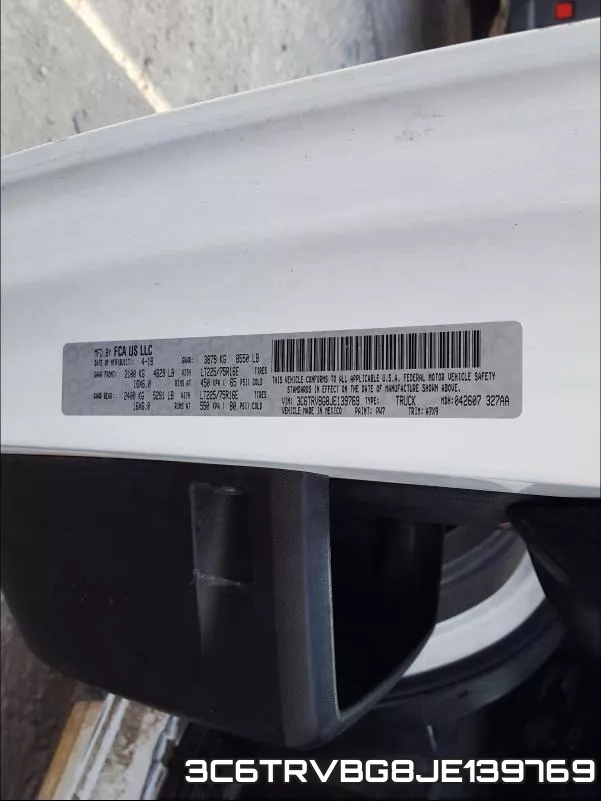 3C6TRVBG8JE139769 фото 2
