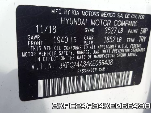 3KPC24A34KE066438 фото 2