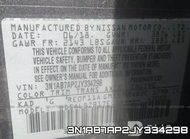 3N1AB7AP2JY334298 фото 10