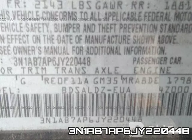 3N1AB7AP6JY220448 фото 10