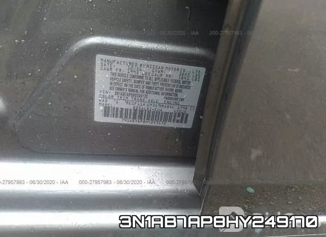 3N1AB7AP8HY249170 фото 10