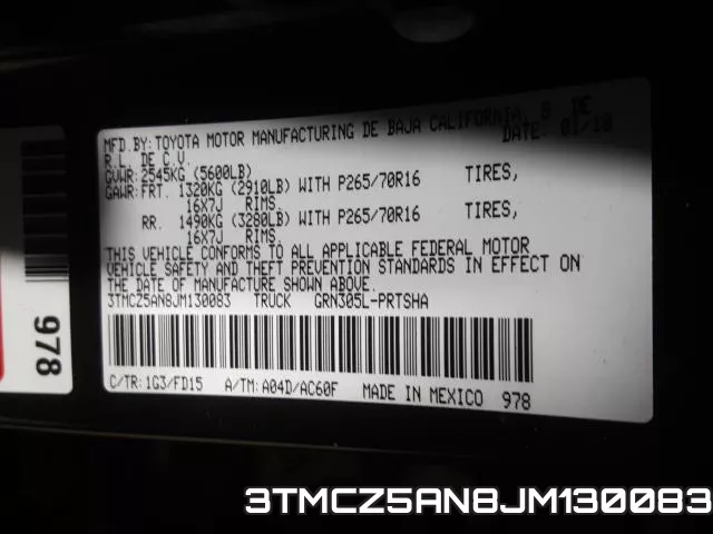 3TMCZ5AN8JM130083 фото 2