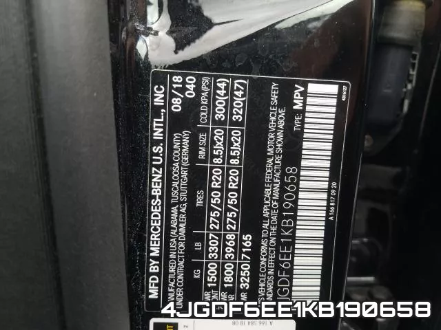 4JGDF6EE1KB190658 фото 2