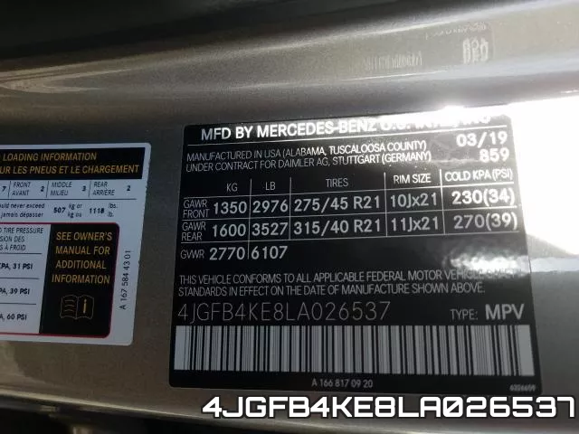 4JGFB4KE8LA026537 фото 2