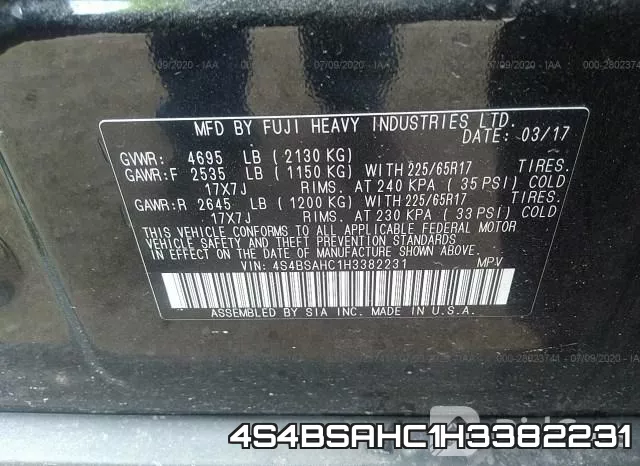 4S4BSAHC1H3382231 фото 10