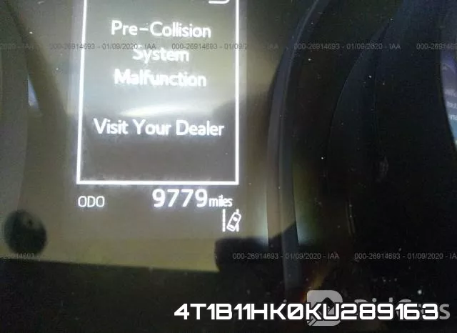 4T1B11HK0KU289163 фото 8