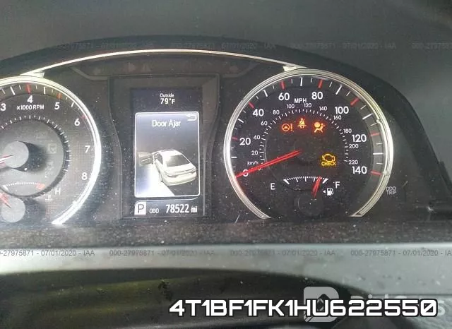 4T1BF1FK1HU622550 фото 8