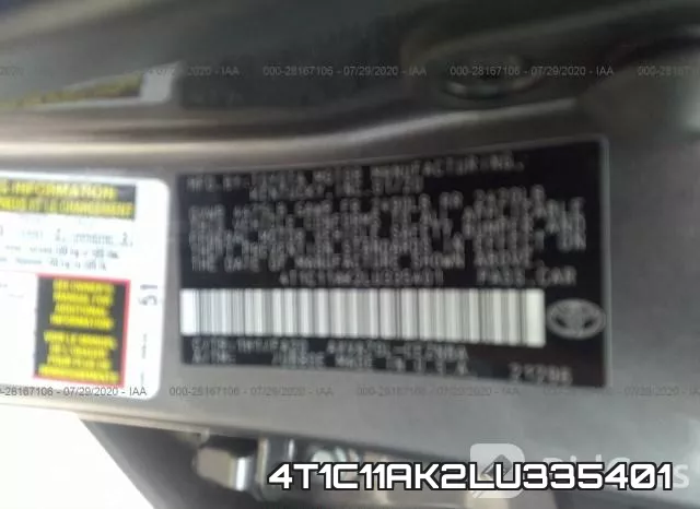 4T1C11AK2LU335401 фото 10