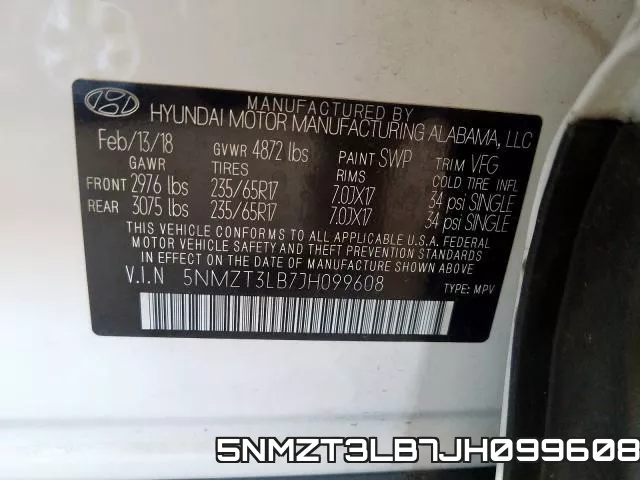5NMZT3LB7JH099608 фото 2