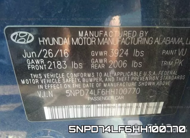 5NPD74LF6HH100770 фото 10